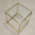 Vintage Coffee Tables in Brass and Glass, Italy, 1960s, Set of 3 For Sale - Image 4 of 8