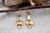 Gold Earrings with Applications and Reliefs, Set of 2 For Sale - Image 3 of 6