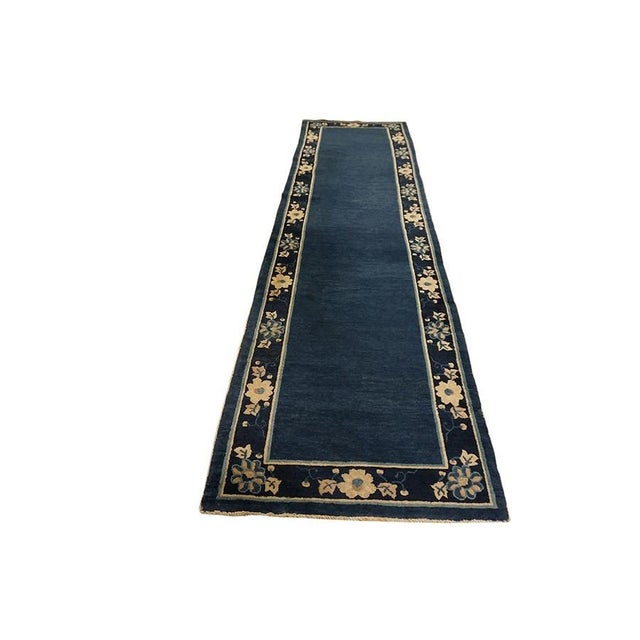 "This is a fascinating and highly unique antique Chinese Peking wool accent panel, Hand-knotted circa 1920, this true...