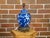 Asian Vintage Cobalt Blue Prunus Blossom Jar, Circa 1900 Made into US Wired Table Lamp For Sale - Image 3 of 8