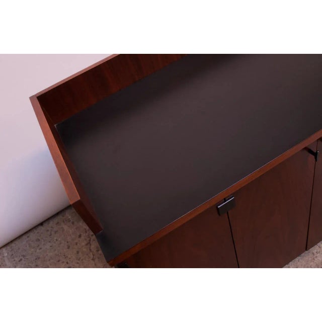 MidCentury Modern Walnut Bar Cart / on Casters by Milo