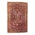 Antique Persian Sarouk Wool 4x6 Red, Orange & Ivory Handmade Area Rug #9902994 For Sale