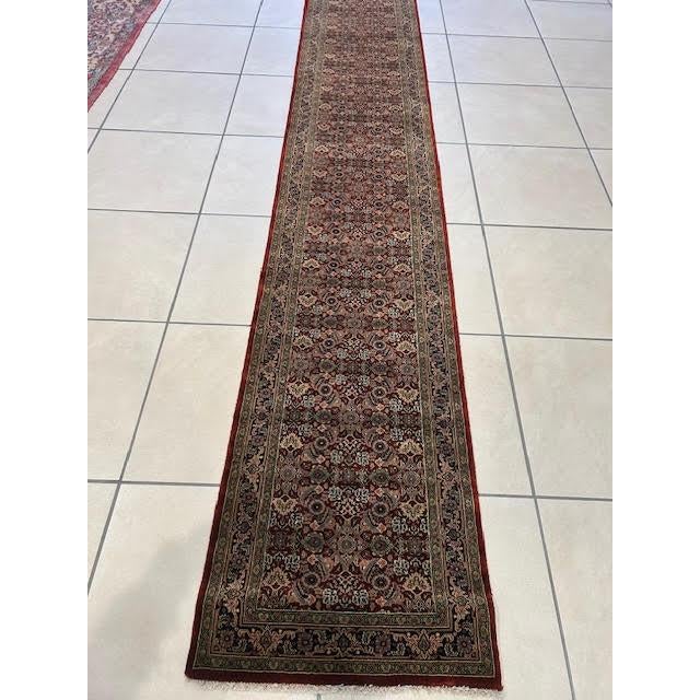 Indo Ferahan Runner - 2'6" X 20'10" For Sale - Image 9 of 11