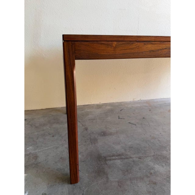 Brown Vintage Danish Rosewood Coffee Table - Mid Century Modern Scandinavian Table 1960s For Sale - Image 8 of 8
