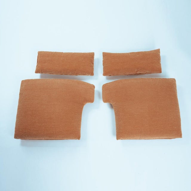 Portovenere Highback Sofa in Peach Upholstery by Vico Magistretti for Cassina, 1984 For Sale - Image 10 of 18