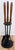 Mid-Century Modern Vintage MCM Teak and Iron Fireplace Tools on Stand For Sale - Image 3 of 9