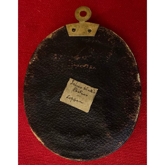 Antique 19th Century English Regency Oval Silhouette Print of a Gentleman Soldier For Sale - Image 9 of 11