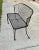 1980s Woodard Pinecrest Style Wrought Iron Garden Bench Loveseat For Sale - Image 4 of 6