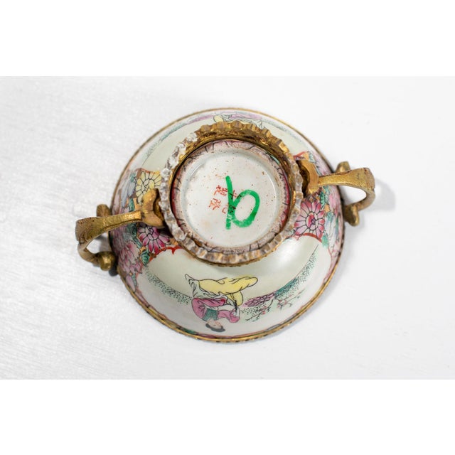 Antique 19th Century Chinese Porcelain Cup - Gilt Bronze Mount For Sale In Philadelphia - Image 6 of 7