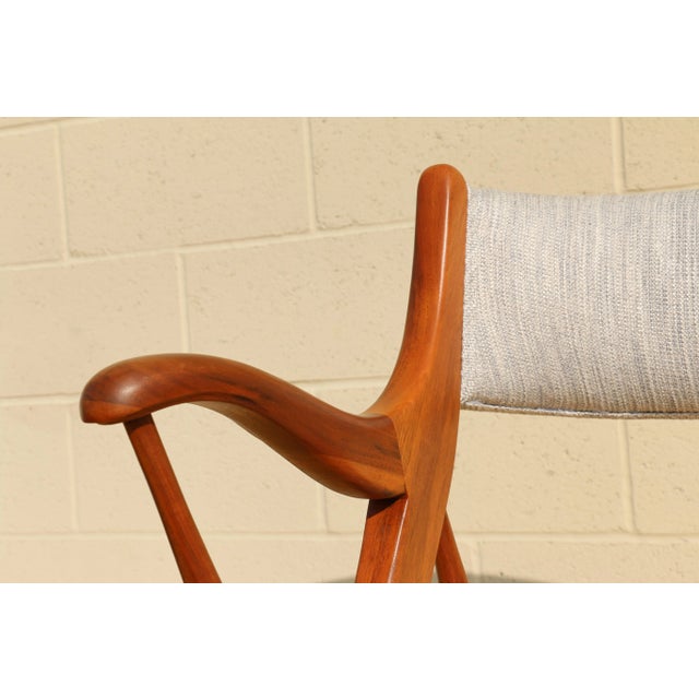 Mid Century 1960’s Set of Four Dining Armchairs Tables Dunbar Style For Sale - Image 10 of 12