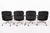 1980s Eames for Herman Miller Time Life Black Leather Office Chairs, 1980s - Set of 4 For Sale - Image 5 of 18