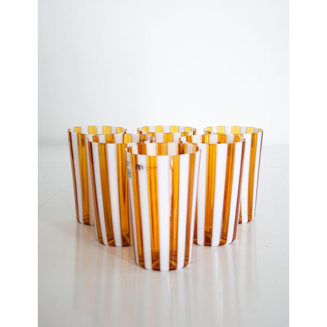 Glasses by Nicola & Alberto Moretti, Set of 6 For Sale - Image 6 of 14