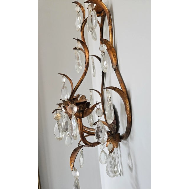 1960s 1960s Hollywood Regency Candle Sconces - A Pair For Sale - Image 5 of 11