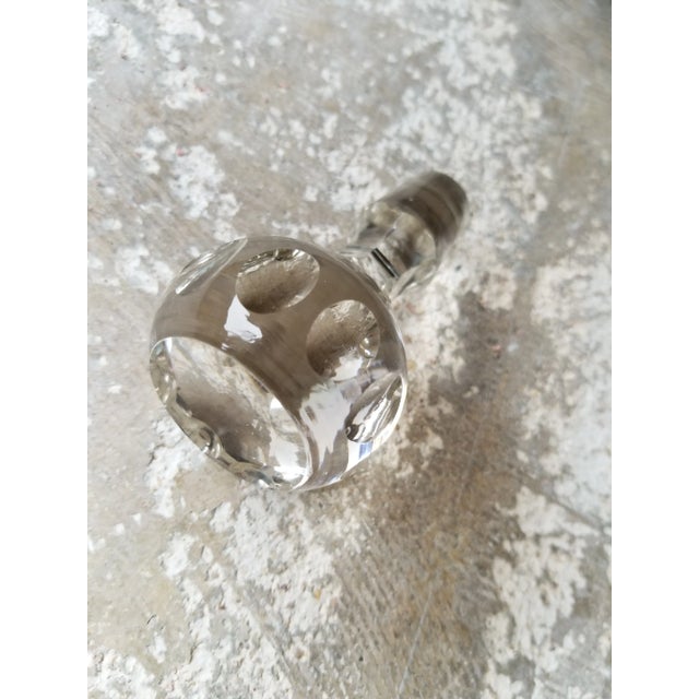 Transparent Antique Crystal Musical Decanter For Sale - Image 8 of 11