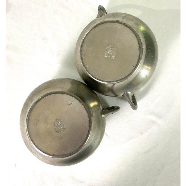 1950s Metawa Holland Pewter Tea Set- 3 Pieces For Sale - Image 6 of 11