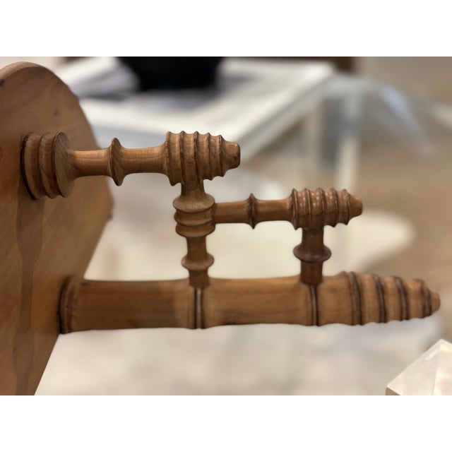 Antique 19th Century French Faux Bamboo Wall Bracket Shelf For Sale - Image 9 of 12