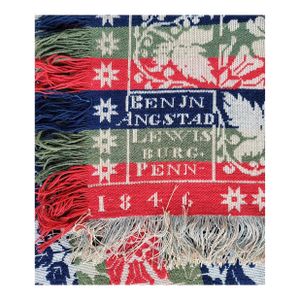 Benjamin Angstad Lewisburg, Penn, Coverlet Dated 1846