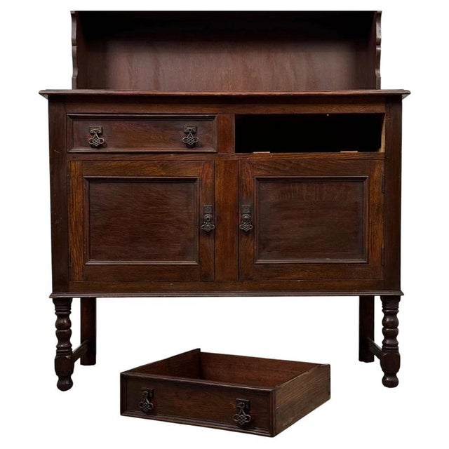 Antique Edwardian Oak Welsh Dresser, 1900s For Sale - Image 4 of 13
