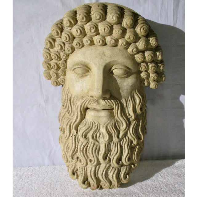 Greek Garden Sculpture of Zeus Chairish