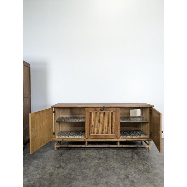 Split Bamboo Sideboard, 1960s For Sale - Image 5 of 8