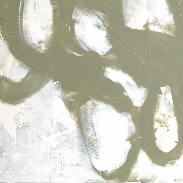 Textile Sounds of Whispers - Original Contemporary Graffiti Abstract Mixed Media Painting on Canvas For Sale - Image 7 of 9