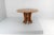 Angelo Mangiarotti Mid-Century Round Wooden Dining Table in the style of A. Mangiarotti, 1970s For Sale - Image 4 of 11
