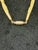 Yellow 1940s Bakelite Amber Necklace W/ Tiger’s Eye Elephant Pendant & Gold Chain Tassels For Sale - Image 8 of 8