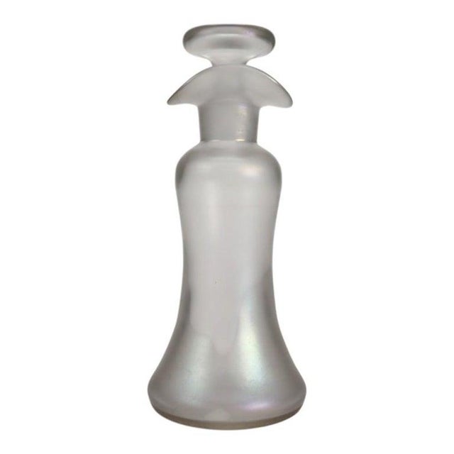 Art Deco Antique Steuben Verra De Soie Glass Decanter C1920 For Sale - Image 3 of 11