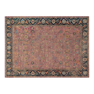 Authentic Persian Isfahan Botanic Handmade Carpet For Sale