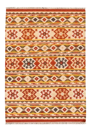 Colorful Modern Kilim Handmade Wool Rug
