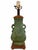 Vintage Chinese Bronze Lamp on Wood Base For Sale - Image 10 of 10