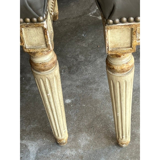 1980s 1980s Michael Taylor Louis XVI Style Dining Chairs For Sale - Image 5 of 10