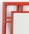 James Mont James Mont Style Red Stained Oak Framed Mirror For Sale - Image 4 of 7