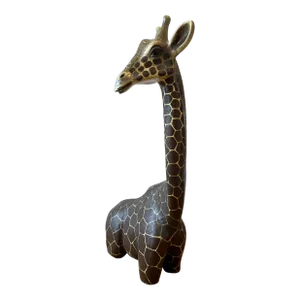 Handcrafted Paper Mache Giraffe Sculpture, Signed by Artist