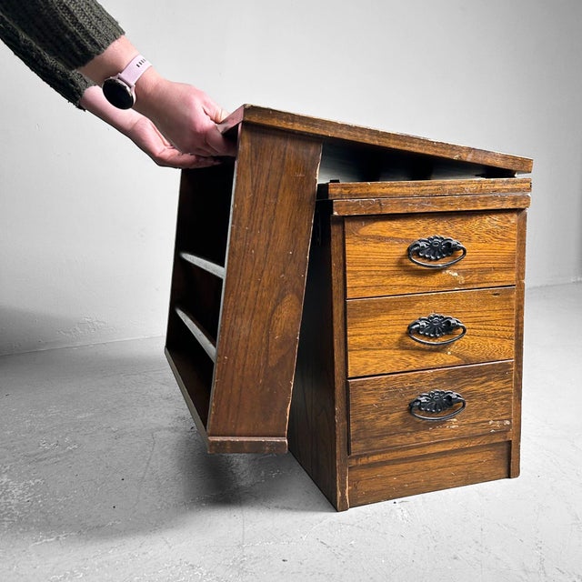 Mid-Century Japanese Foldable Desk, 1960s For Sale - Image 10 of 18