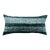 Dark Green Stripe Tie Dye African Yoruba Lumbar Pillow Cover // 12 X 20 For Sale