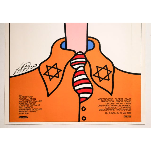 Illustration 1988 Canadian Theatre Poster, "Biloxi Blues" Neil Simon (Vittorio) For Sale - Image 3 of 4