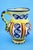 Ceramic Antique Ceramic Jug Vase with a Two-Headed Eagle, Pesaro, Italy For Sale - Image 7 of 18