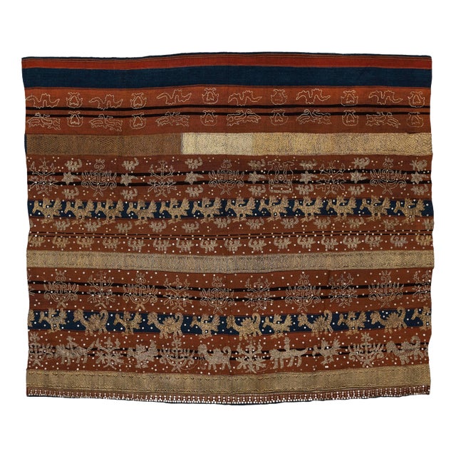 Mid-Century Tapis of Lampung Ceremonial Cloth, Indonesia For Sale