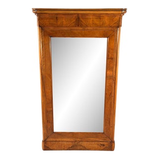 Biedermeier Walnut Mirror, South Germany 1820 For Sale