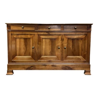 19th Century French Louis Philipe Style Walnut Enfilade For Sale