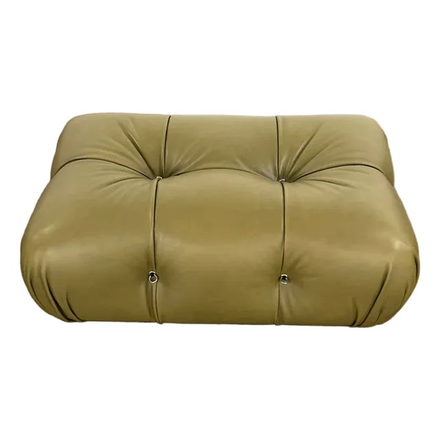 B & B Italia Cameleonda Leather Ottoman For Sale