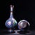Pair of Vintage Chinese Cloisonné "Crane & Peach" Long Neck Vases - 42cm For Sale - Image 4 of 9