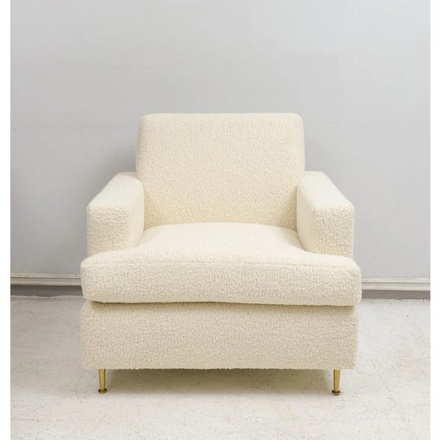 Mid-Century Modern Bespoke Lounge Chairs in the Jean Michel Frank Manner - a Pair For Sale - Image 3 of 11