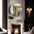 Black Fitzgerald Round Mirror For Sale - Image 8 of 8