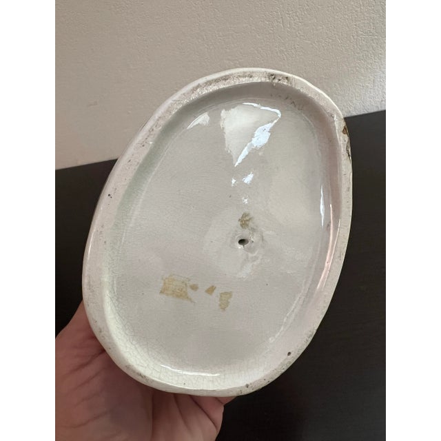 Antique English Staffordshire Woman With Basket and Dog Figure Circa 1860's For Sale - Image 10 of 12