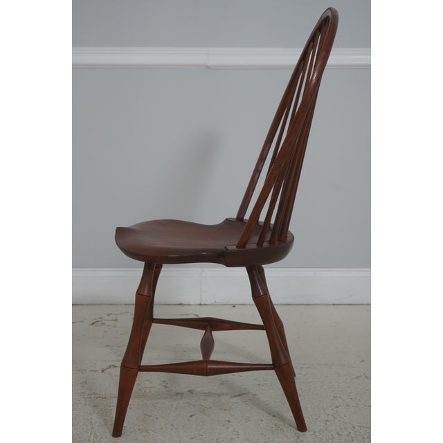 Set of 6 Dr Dimes Mixed Wood Bow Back Windsor Chairs For Sale - Image 4 of 18