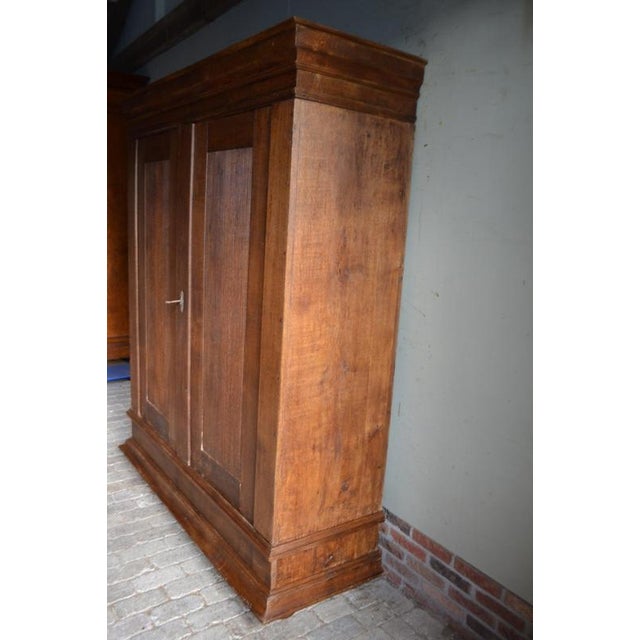 Wood Antique German Oak Cabinet For Sale - Image 7 of 10