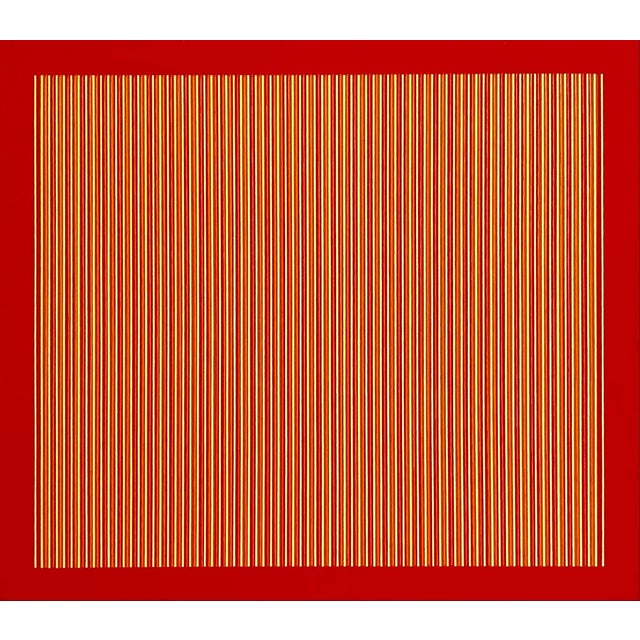 1970s Yaacov Agam, Agam Silkscreen Abstract Monotype 1971 Monoprint Israeli Kinetic Op Art Print For Sale - Image 5 of 6
