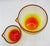 Glass 1960s Vintage Blown Glass Amberina Nesting Measuring Bowls - A Pair For Sale - Image 7 of 8